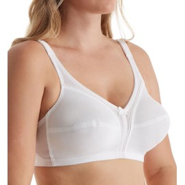 Carnival Women's Full Figure Camisole Strap Soft Cup Wire Free Bra, Black, 44DD