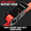 CRAFTSMAN CMXAZBS9004 Black/Red 1" x 10' Ratchet Tie Down Straps