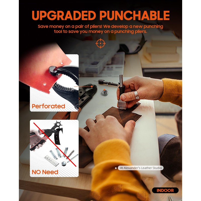 Heavy Duty Snap Fastener Tool, Snap Setter Tool with 100