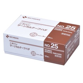 nitiban Non-woven sa-zikarute-puhada 25 mm Wide 9 m Roll, 12 Rolls with FREE Gift