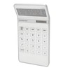 Calculator Solar Battery Powered Transparent Large Keys LCD Display Office