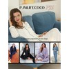 Pjmlifecoco Pajamas Set Long Sleeve Womens Button Down Sleepwear Two