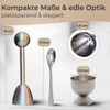 TOPANBIETER 999 Stainless Steel Egg Topper Set of 5 -