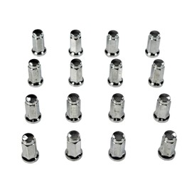 MASSFX LUG01-C LUGNUT, HEX14MM L32MM 10X1.25 - Chrome - 16 Pack 10x1.25 Lug Nuts