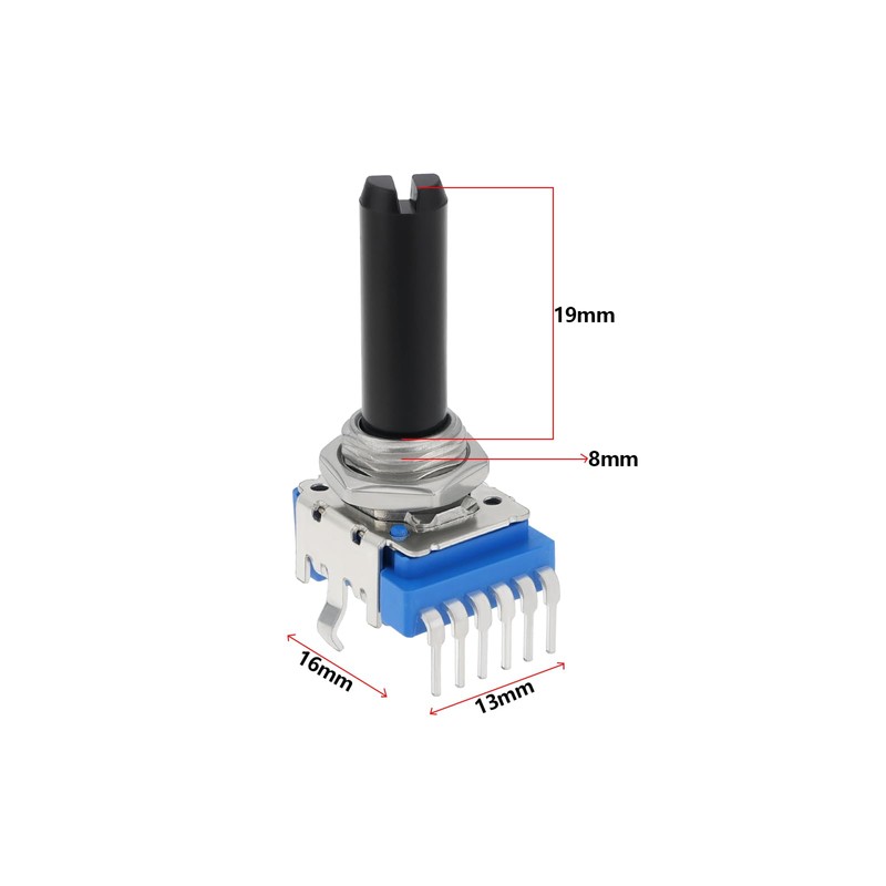 VGOL Pack of 4 6-Pin B50K Potentiometer with Double Vertical