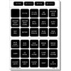 Blue Sea Systems Panel Labels Large Format Weatherdeck Label Kit