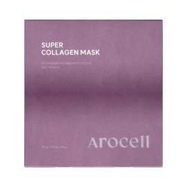 Arosel Super Collagen Mask 4 Sheets (4 Packs) / Circle / 아로셀 슈퍼 콜라겐 마스크 4매 4개  써클