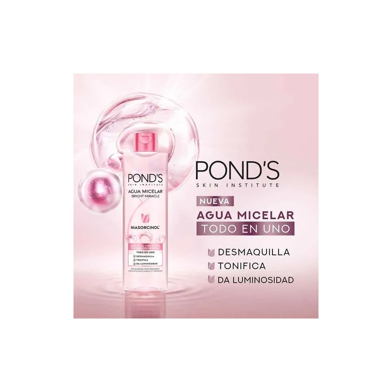 Agua Micelar Ponds Bright Miracle 300ml Todo Tipo De Piel