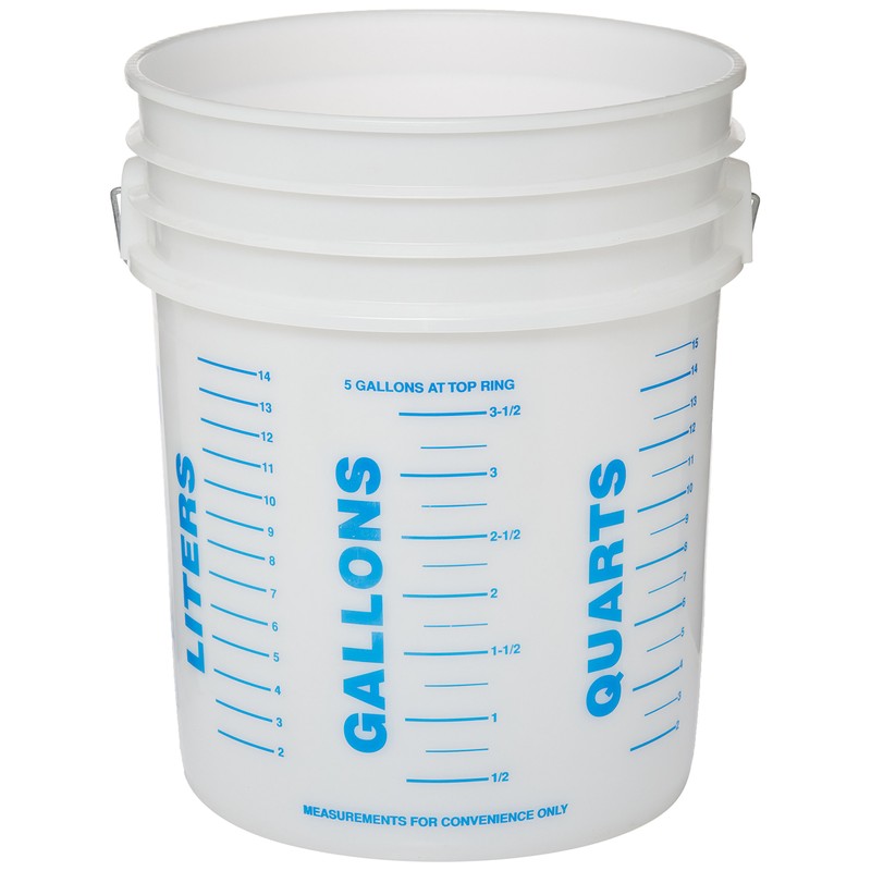 Kraft Tool GG468 Plastic Bucket without Lid, 5-Gallon,Multi
