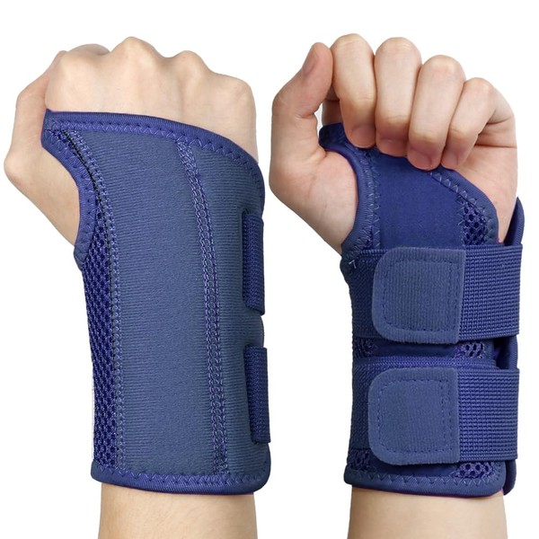 NuCamper Breathable Wrist Support Wrist Bandage with Metal Splint Stabiliser