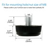 sourcing map Set of 8 Adjustable Levelling Feet M8 x