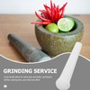 HEALLILY Ceramics Pestle Grinder Pestle Herb Food Grinding Stick Spice