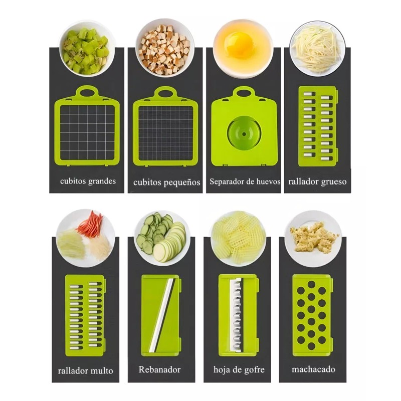 UWEI Rallador Cortador Rebanador Picador Manual de Verduras Fruta UWEI
