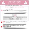 B BELK Compatible with MacBook Air 13 inch Case 2022