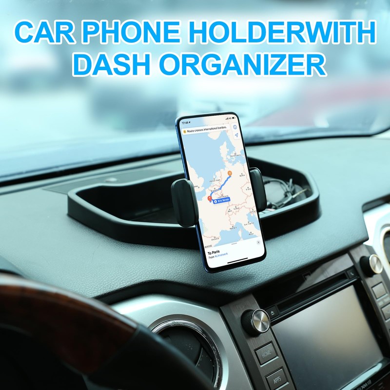 TOYCIDFG Dashboard Storage Tray with Phone Holder Compatible with Toyota