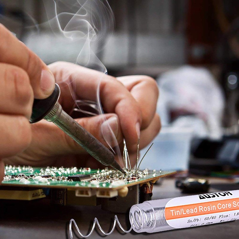 AUSTOR 6 Pack 60-40 Rosin Core Solder, Solder Wire Tin