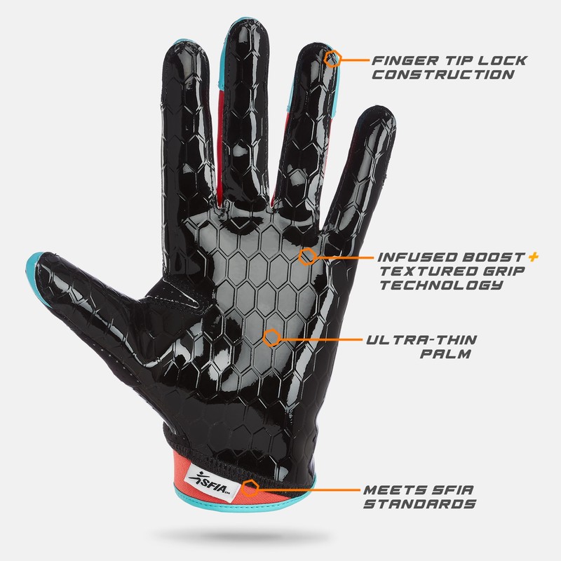 Grip Boost DNA 2.0 Football Gloves with Engineered Stick -
