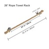 Perfeso.L Nautical Rope Towel Holder - Coastal Towel Rack with