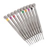 10 Pieces Flat Slotted Screwdriver Kit Professional Watch Slotted Screwdriver