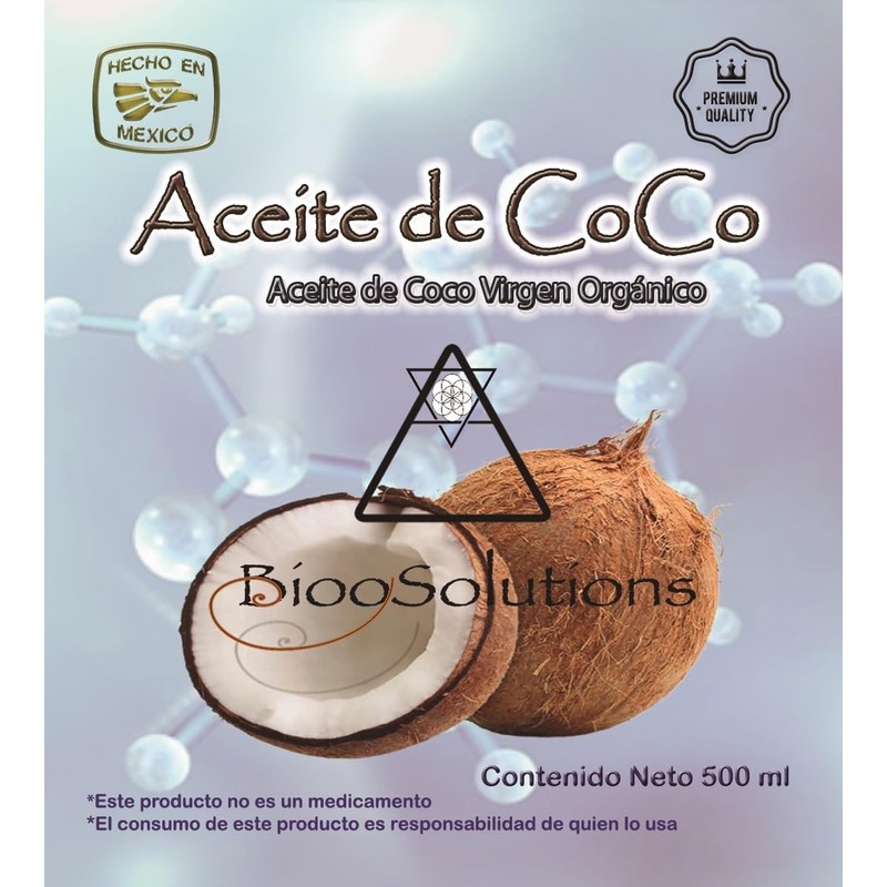 Aceite de Coco Extra Virgen Orgánico Sin Olor y Sin