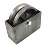 6" Cast Iron V-Groove Wheel with Weldable Steel Box for