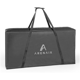 ARENAIX Heavy Duty Cornhole Carrying Case with Universal Fit – Premium Protective Padded Foam Polyester Bag for Cornhole Boards with Two Large Pockets & Padded Shoulder Strap– Fit for All Size Boards