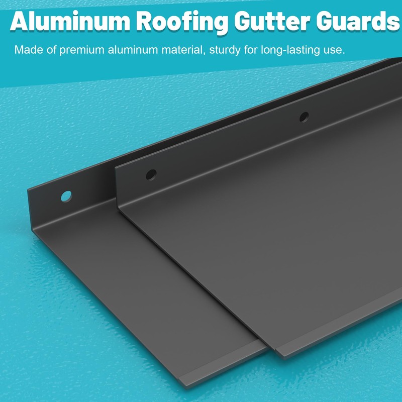 Chiligent 4 Pcs Gutter Valley Splash Guards, Aluminum Roofing Gutter