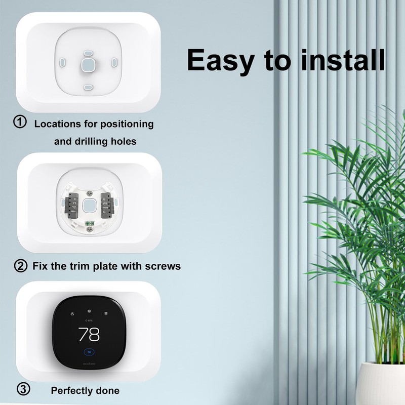 Wall Plate Cover Compatible with New 2022 Ecobee Smart Thermostat