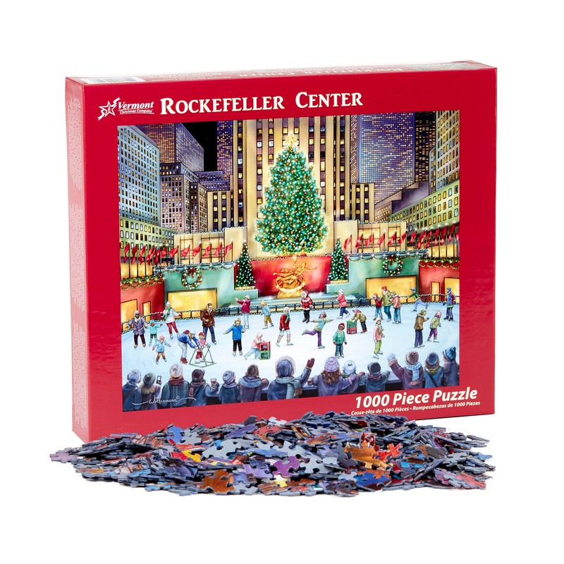 Vermont Christmas Company Rockefeller Center Jigsaw Puzzle 1000 Piece 24"x30"