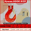 Hyecen 2 Pack G80 Clevis Slip Hook,3/8" Heavy Duty Chain
