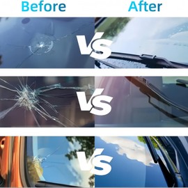 Windshield Crack Repair Kit,Glass Repair Kit,Quick Repair Scratch Chip Cracks Repair Kit,Diy Glass Scratch Remover,Windscreen Repair Kit,Glass Nano Repair Fluid,Windscreen Chip Repair Kit,Long-Lasting