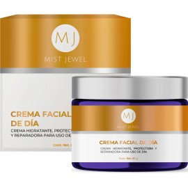 Mist Jewel Crema De Día Facial Con Fps 30, Ácido Hialurónico, Ferúlico Y Vitamina C Para Todo Tipo De Piel 50g