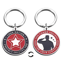 GGOJAGST Marine Corps Gifts for Men Veteran Day Gifts Thank You for Your Service Marine Military Retirement Gifts for Men Women Thank You Keychain Gifts for Veterans Army Navy Air Force