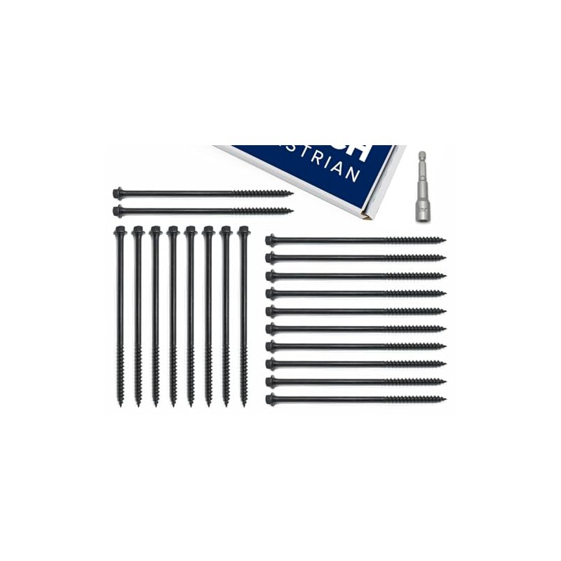 CE Black Sleeper and Decking Screws, Railway Sleeper Fixingswith Free