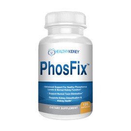PhosFix 120 Pills Phosphorus Binder with Chitosan for Supporting Normal Phosphorus Levels and Kidney Health. Renal Supplement Optimal Health