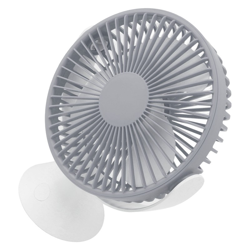 Mini Desk Fan with Hook USB Rechargeable 3 Speeds Wind