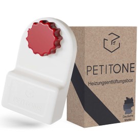 Petitone Heater Bleeder – Includes Integrated Bleed Key for Radiators – Easy to Bleed Heater without Drips – Suitable for All Radiators – No More Losing Heating Keys
