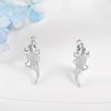 925 Sterling Silver Alligator Earrings Animal Bite Earrings Cute Crocodile