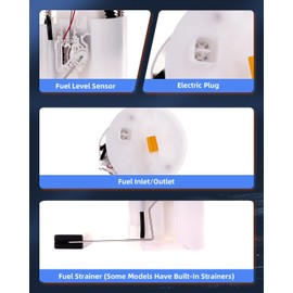 ECCPP Fuel Pump Replacement E8922M Compatible with 2009-2014 for Acura TSX 2.4L,2014 for Acura TSX 3.5L,2008-2012 for Honda Accord 2.4L,2012 for Honda Crosstour 2.4L