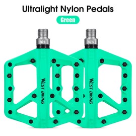Ultralight Nylon Bicycle Pedals 2 Sealed Bearings Bike Pedals AntiSlip Waterproof Wide Bike Pedals Cycle Accessories