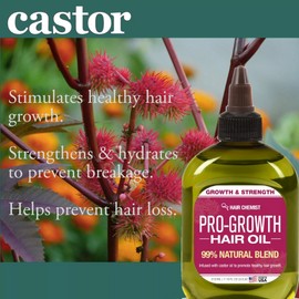 Hair Chemist Pro-Growth Hair Oil with Castor Oil 7.1 oz.