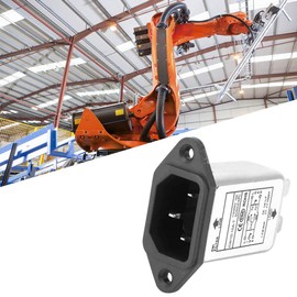 Mains Filter 230 V, CW1D-10A-T, Mains Filter, Single-Phase Filter, EMI Performance Filter, 115 V / 250 V 10 A 50 / 60 Hz, Electromagnetic Interference Filter