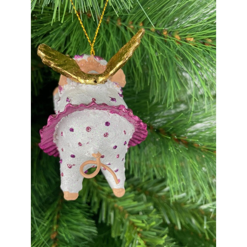 Pig with Wings Hand-Painted Christmas Tree Decoration Pendant Christmas Tree