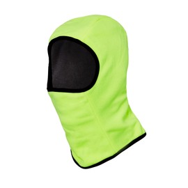GM Apparel Adults Hi-Vis Reversible Polar Fleece Thermal Hi Viz Balaclava in Yellow Breathable Lightweight Cold Weather Face Mask Winter Gear for Outdoor Work-Snowboarding