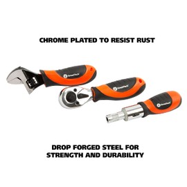 GreatNeck 48-Piece Multi Drive Stubby Mechanics Tool Set, Metric and SAE