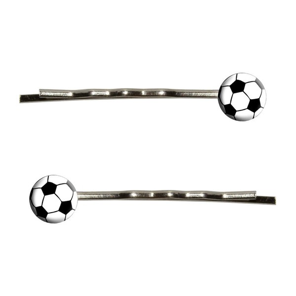 Soccer Ball Bobby Pins Barrettes Hair Styling Clips