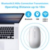 QYFP 2.4GHz USB C Wireless Mouse for Laptop - Silver