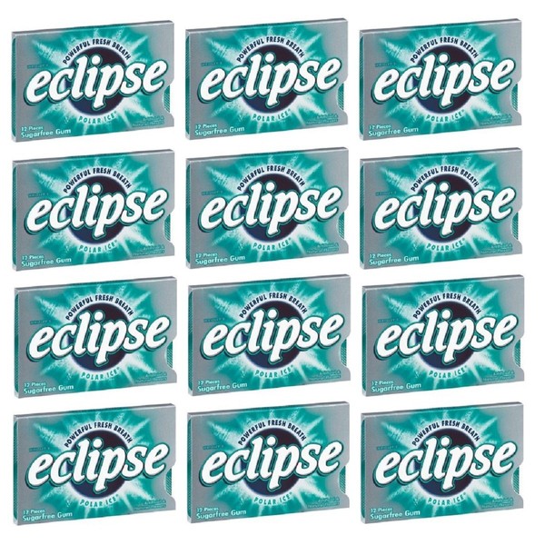 Wrigley's Eclipse - Goma de mascar sin azúcar (12 paquetes de 18 unidades)