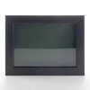 Charcoal 5x7 Small Shadow Box Picture Wooden Frame with Green