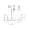 DD-10158 리필용기 공병 화장품 세트 9종 Refill Container Empty Bottle Cosmetic Set 9 Types [Transparent]